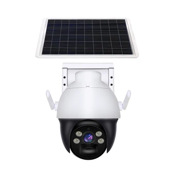 WESECUU 4MP WiFi Беспроводная наружная IP-камера 6 Вт Солнечная панель CCTV Камера Безопасности Батарея Видеонаблюдения