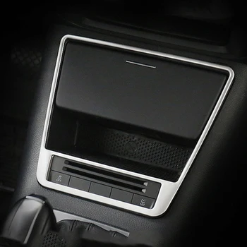 Для Tiguan 2009-2015 ABS матовая автомобильная центральная панель управления, рамка, накладка, аксессуары для стайлинга автомобилей, 1 шт.